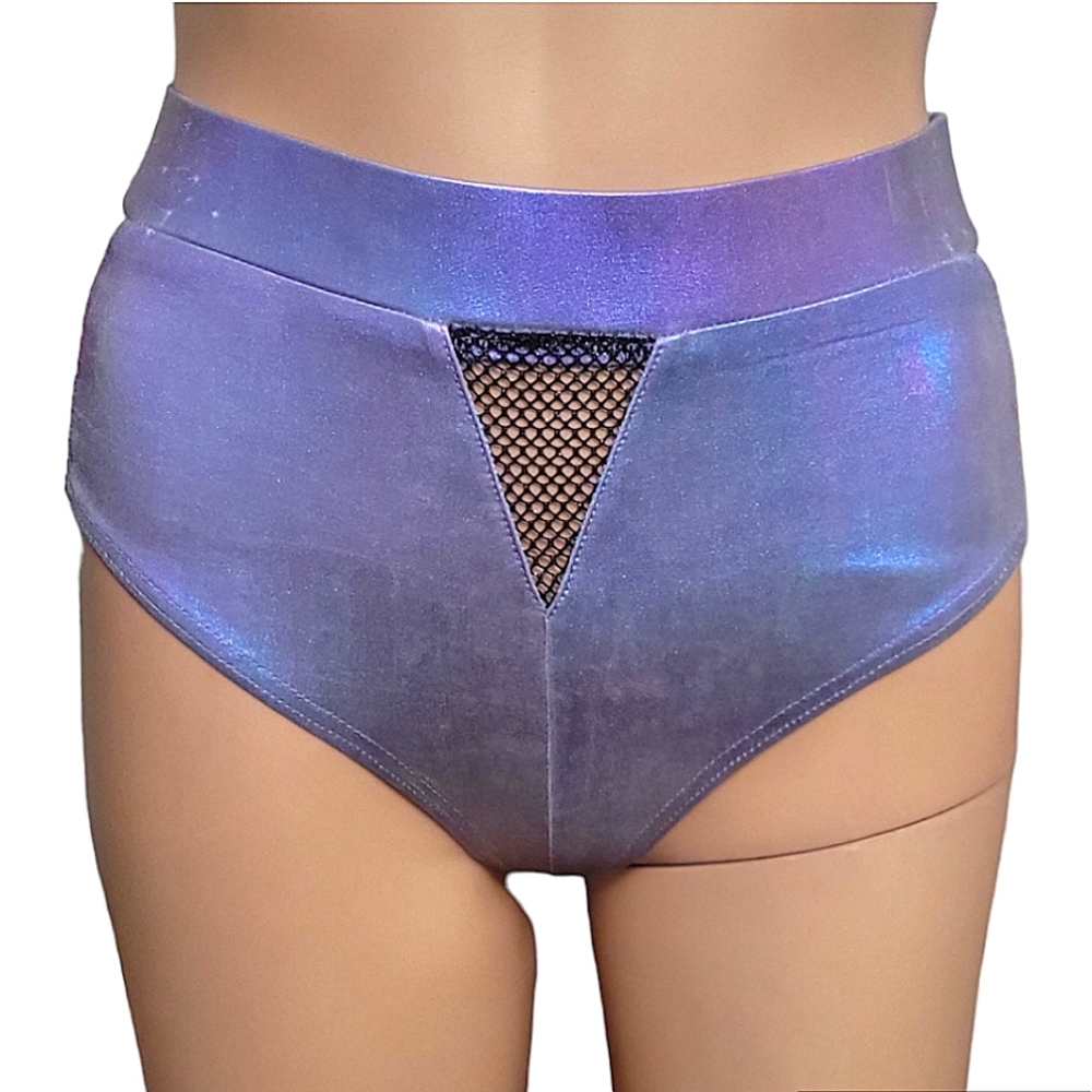 Two-toned, high waisted hot pants